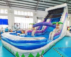Wholesale Multi Color 0.55mm PVC Outdoor Inflatable Water Slides from china suppliers