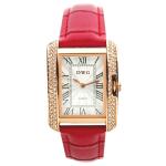Square 30M Leather Strap Quartz Watch Minimalist Waterproof Watch