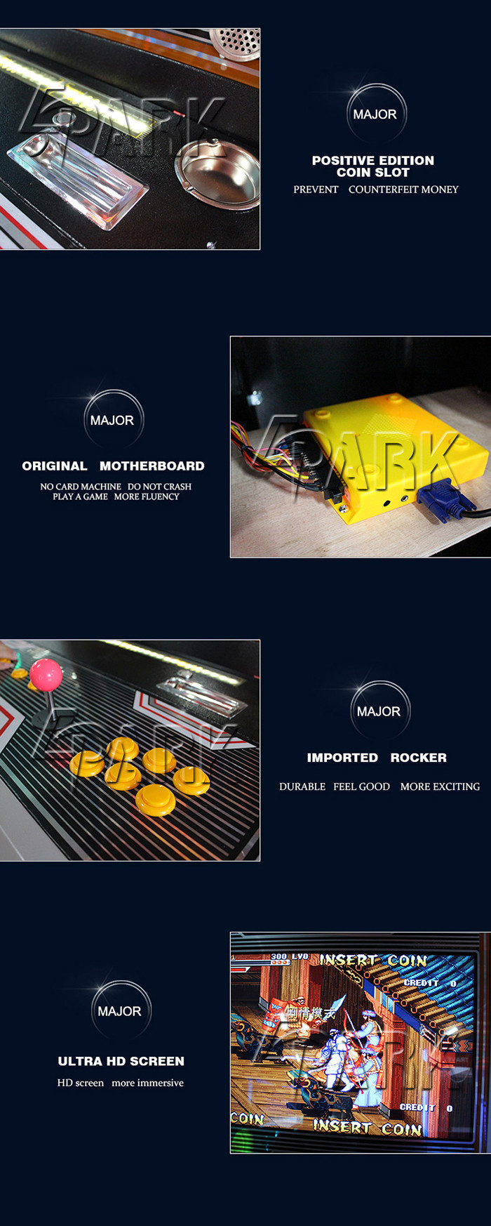 Theme Park Retro Arcade Machine / 32 Inch Pandora 9S Combinet Arcade Street Fighter Game Machine