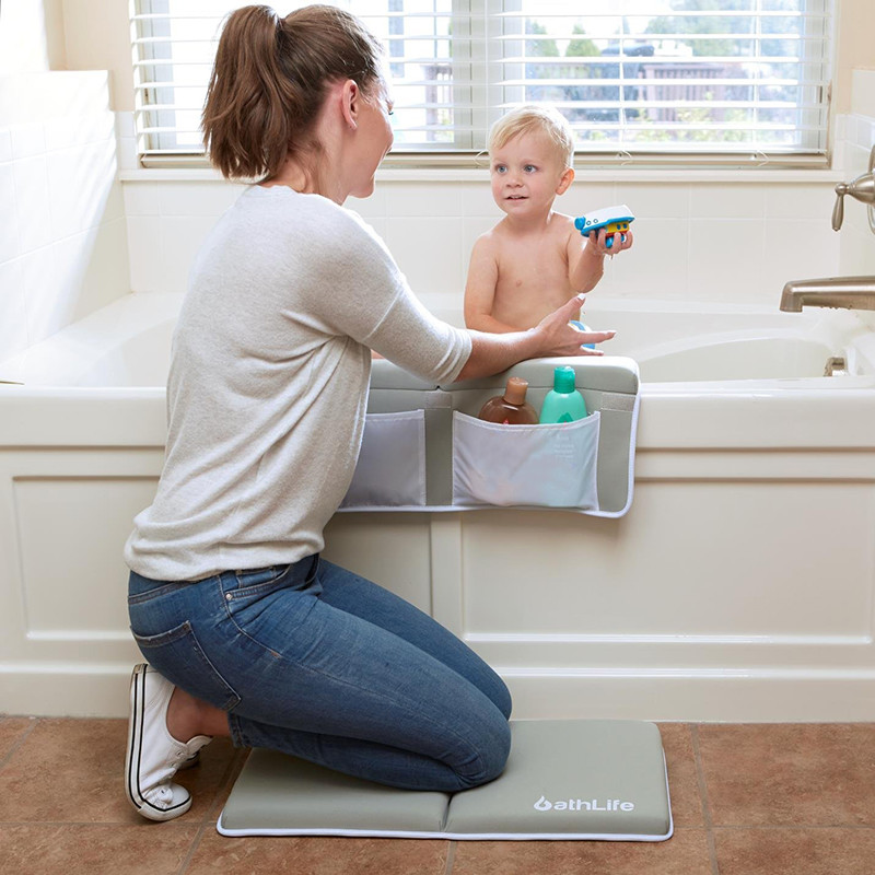 24 Inch Bath Kneeler And Elbow Rest , Modern Flexible Kneeling Bath Mat