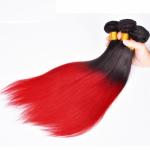 Silk Soft Ombre Brazilian Hair Weave , Real Human Ombre Remy Hair Bundles