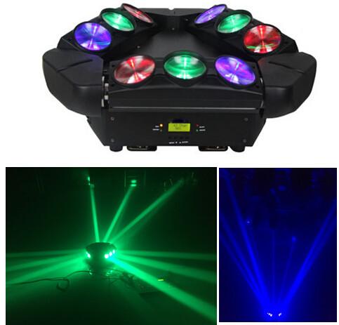 Three Heads Pixel Led disco Dj Beam Moving Heads Stage Light 9 Pcs 10W Rgbw 4 In