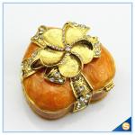 Shinny Gifts Enamel Heart Shaped Metal Trinket Box For Wedding Gifts SCJ388-2
