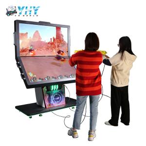 Wholesale 800w VR Racing Simulator 55 Inches Double Screen Shooting Arcade Game from china suppliers