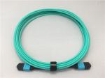 Aqua 1m MPO MPO Type OFNP fiber optic trunk cable OM3 Multimode