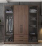 Walnut Color Hotel Room Cabinet