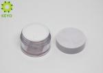 Small Capacity Clear PETG Face Mask Jar 15g Round Face Cream Containers