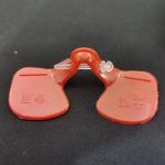 Lightweight Red Round Poultry Glasses Anti Pecking Eye Mask For Adult Chickens