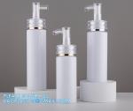 Shampoo Pump Bottle, Luxury Silver Cosmetic Packaging Face Cream Serum Essence
