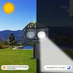 Ip65 90LM Solar Landscape Lamps Outdoor Bright Wall Owl Shape
