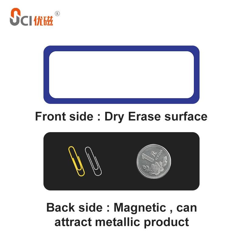 Erasable Removable Magnetic Whiteboard Stickers ODM Custom Dry Wipe Labels
