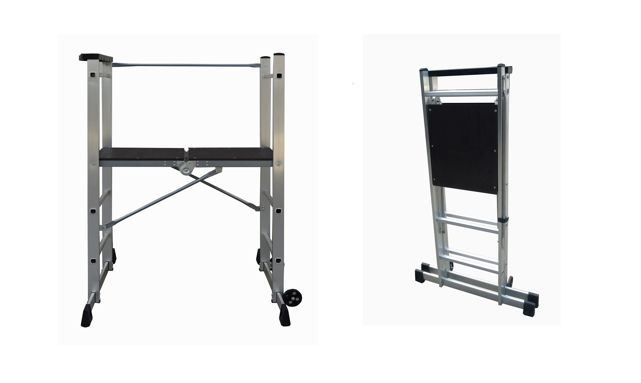 Stable Scaffolding Access Towers Lightweight Scaffold Tower With Tool Tray