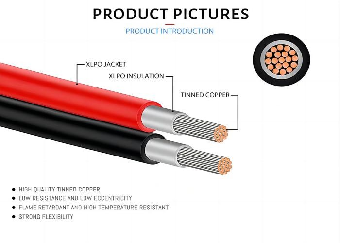 PV1 F Solar Cable Solar Panel Wire Cable IEC62930 Underground