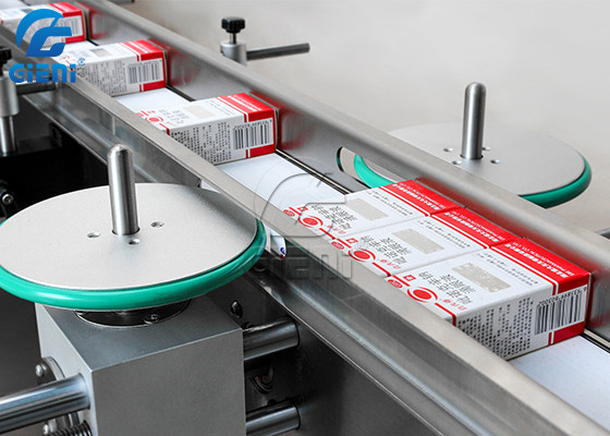 Automatic Carton Box Corner Labeling And Sealing Machine Single Side Servo Motor