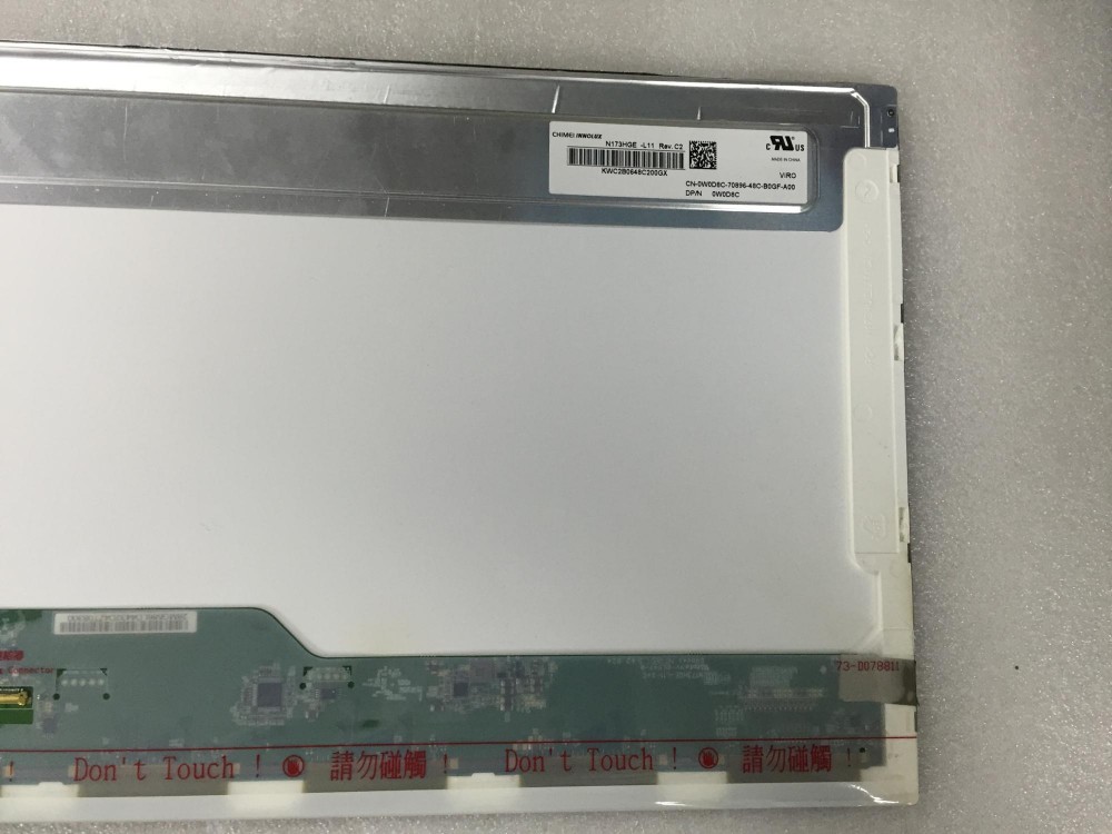 TFT Type Used Laptop LCD Screen N173HGE-L11 17.3'' 40 Pins 1920*1080 Resolution