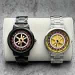 Factory Wholesale Colorful Rotating Table Fashion Watch With Stainless Steel