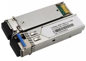 Wholesale Bidi LC 20km 1.25g SFP Module , 1310 / 1490nm SFP Optical Transceiver DDM from china suppliers
