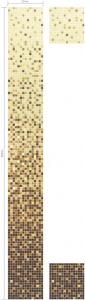 Wholesale Brown variation for bathroom decoration mosaic gradation pattern from china suppliers