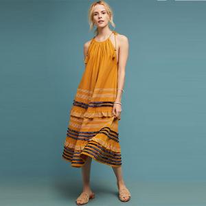 Wholesale Hot Sale Fashion Women Ruffle Maxi Other Dress Sexy Halter Summer Ladies Dresses from china suppliers
