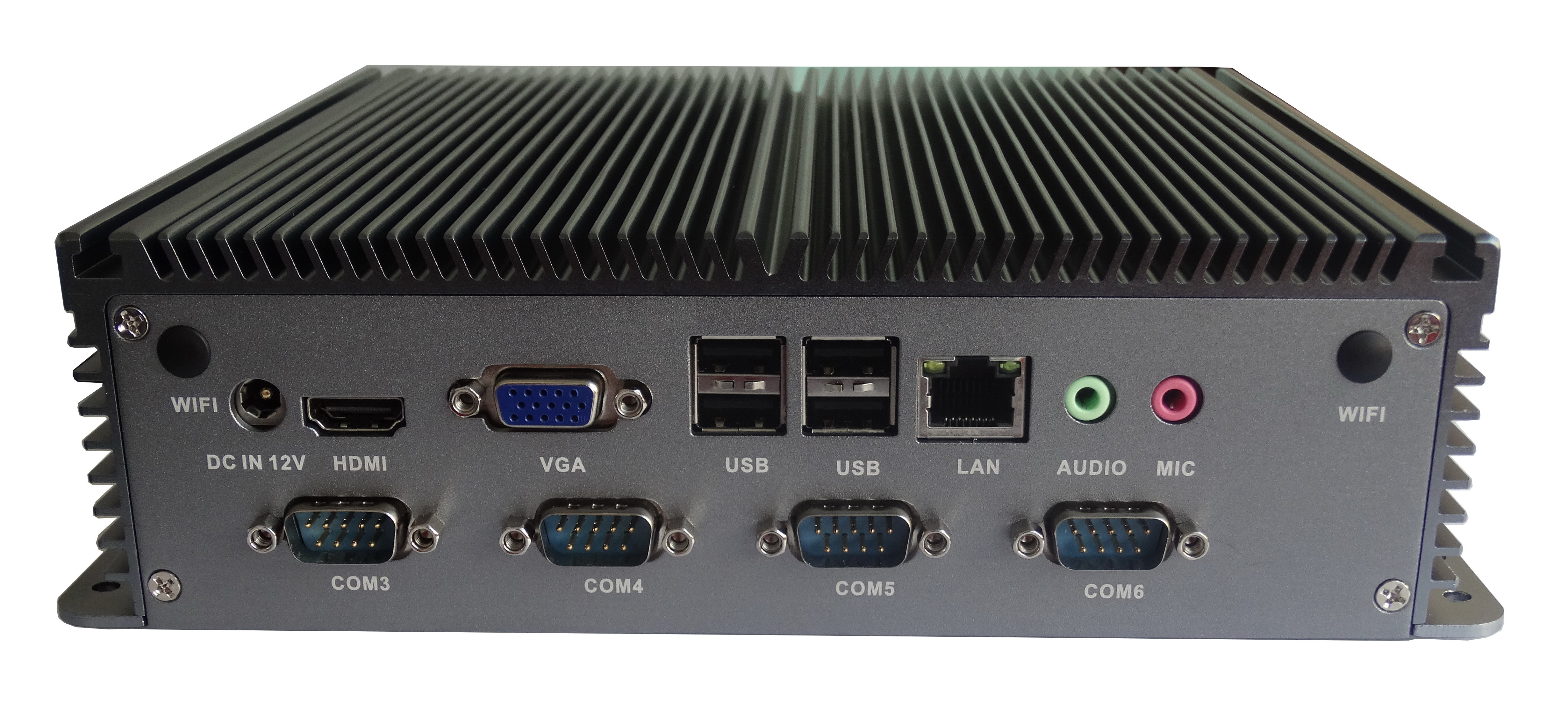 Double LAN 6COM 128G MSATA Fanless Box PC Intel 3317U MIS-ITX06FL