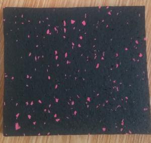 Wholesale EPDM rubber sheet tiles/ rolls - bright red/pink flecks from china suppliers