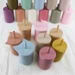 Non Slip BPA Free Kids Silicone Cup Set Waterproof For Small Baby
