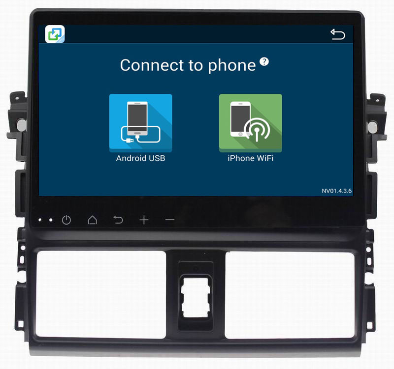 Ouchuangbo car radio gps nav stereo for Toyota Vios 2014 with USB SWC 1080P Video BT reverse camera android 8.1 system