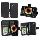 Durable pu leather mobile phone wallet cases for WiKo sunset