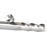 21mm Aluminum End Mill 45 Degree 3 Flutes Polished Solid Carbide