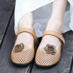 S264 Women's shoes, holes, breathable and cool, white shoes, women's printing,