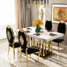 Buy cheap Contemporary Marble Dining Tables With Stainless Steel Frames For Sale from wholesalers