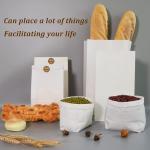 Eco Friendly White Kraft Paper Bag For Fast Food Takeaway Custom Order Logo