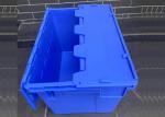 Impact Resistance Plastic Attached Lid Containers For Industrial