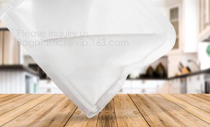 PLA compostable plastic fresh vegetables packaging bag,Custom Logo k Reusable Silicone Fresh Sandwich Cooking Bag