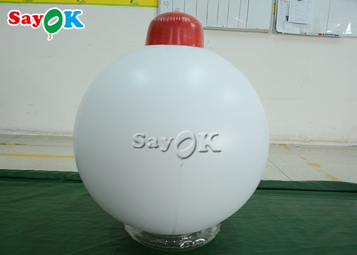 1.5m 5ft White Balloon Inflatable Holiday Decorations For Event Advertising