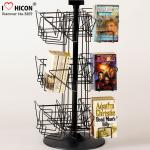 CD Merchandising Metal Display Racks 32 Pockets Book Retail Rotating Display
