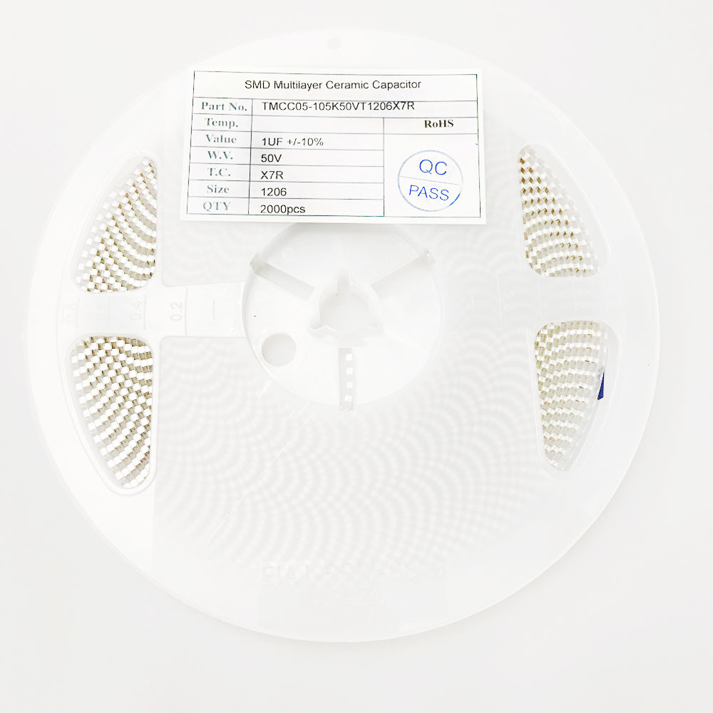 1uF 50V 10% X7R 1206 Multilayer Ceramic Chip Capacitors Ceramic SMD