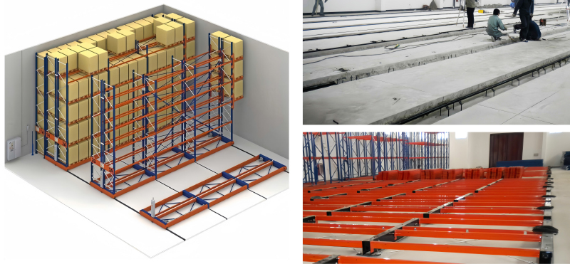 Electric Mobile Pallet Racking Electric Mobile Rack Warehouse Storage Rack