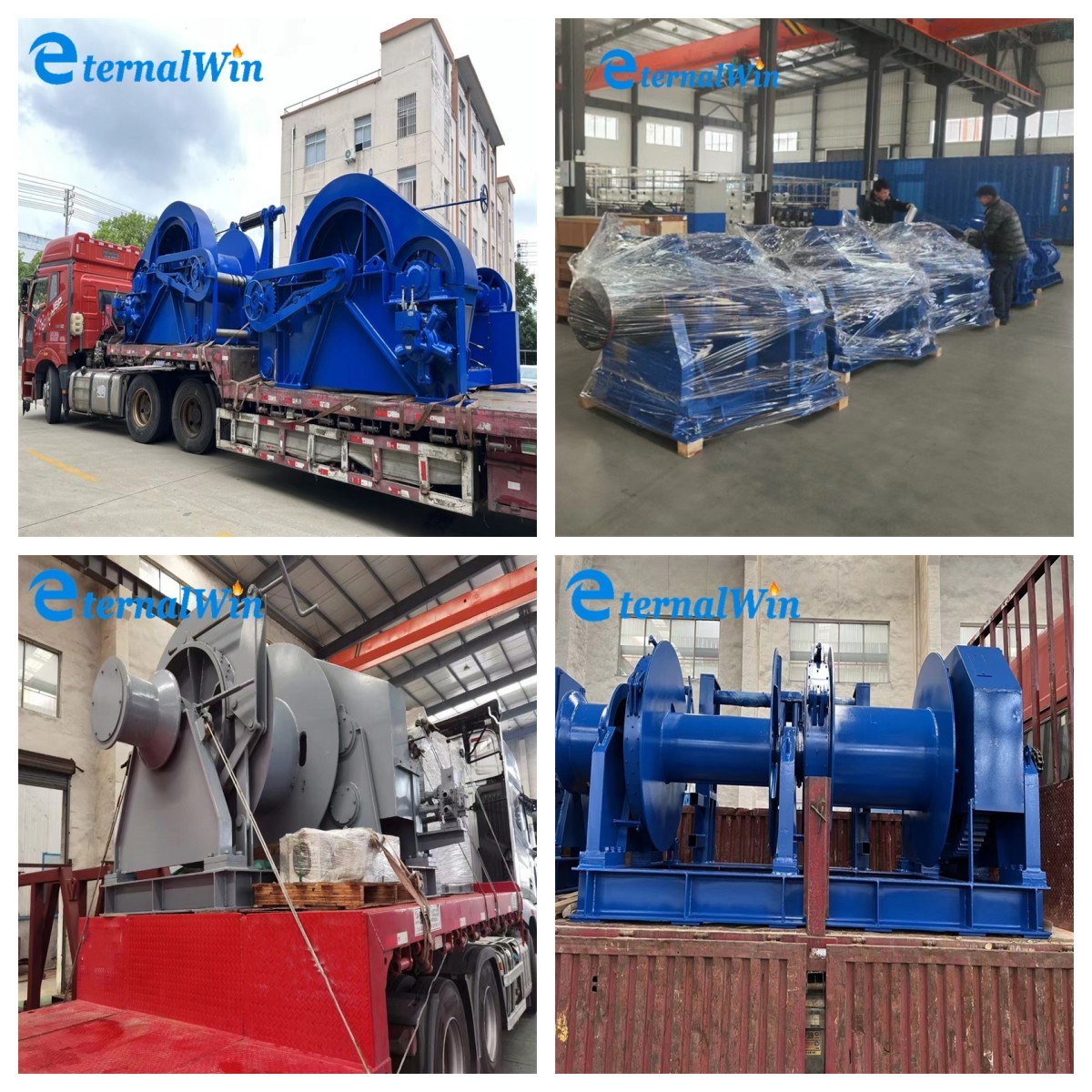 Hydraulic Winch Puller With Customized Rope Capacity And Winch Speed