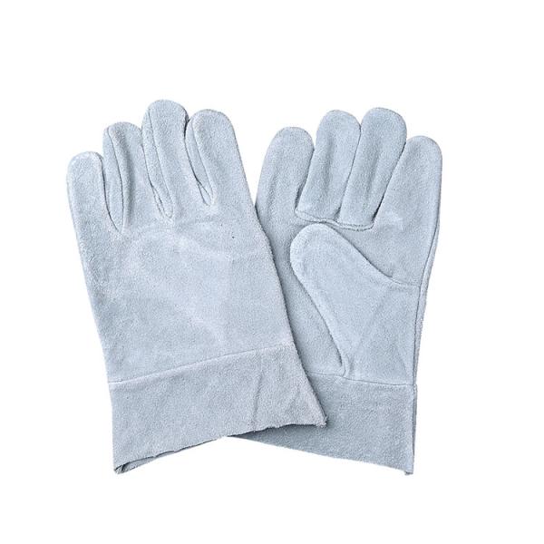 27cm Cow Split Leather Welding Gloves Without Lining for Superior Heat