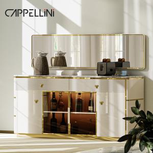 Wholesale Modern Design Kitchen Sideboard Buffet Cabinet Dining Room Home Furniture Luxury Storage Wooden Sideboard With Mirror from china suppliers