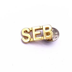 Wholesale S E B Letters Die Struck Soft Enamel Lapel Pins Brass Material For Souvenir from china suppliers