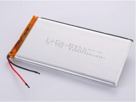 Long-lasting 3.7V Li-polymer Battery with 500 Cycles Cycle Life and 10000MAH