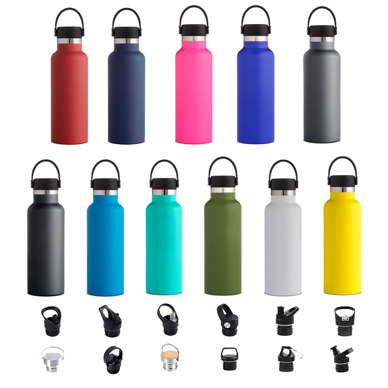 21oz Double Stainless Steel Fitness Water Bottle Handle Customizable Logo Outdoor Student Kettle Direct Drinking Applicability