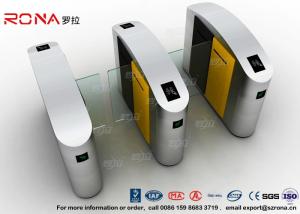Wholesale 304 Stainless Steel Turnstile Barrier Gate Flap Barrier Gate Sliding Waist Height Turnstiles With DC Brush Motor from china suppliers