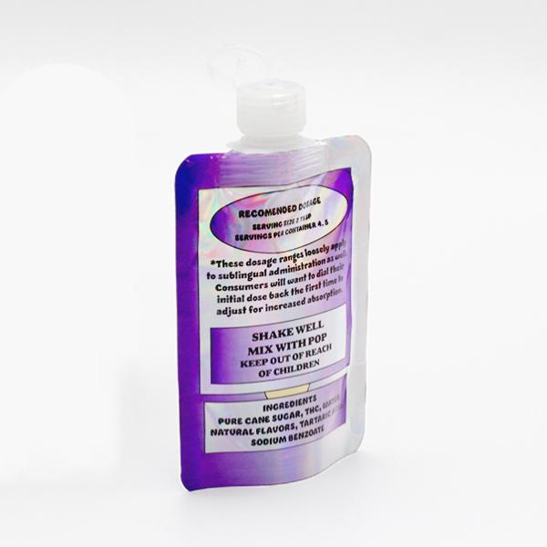 CBD Custom Weed Packaging THC Liquid Weed Packaging Bag Smell Proof Custom Printing Spout Pouch