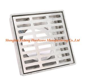 Wholesale Aluminum Metal Square Floor Drain Cover ISO9001 Certificate Floor Drainer Strainer from china suppliers