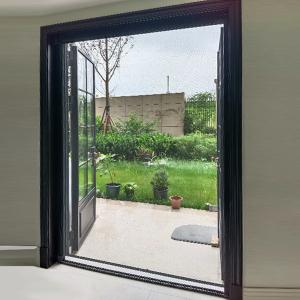 Wholesale OEM ODM Ventilating Storm Door Aluminum Screen Door Black from china suppliers
