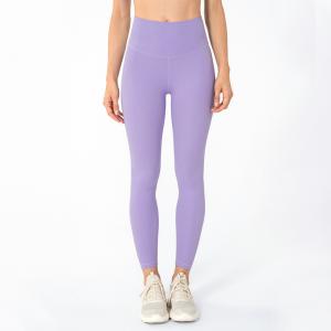 Wholesale Double Sided Matte Nude Running Yoga Pants Women High Waist Workout Leggings from china suppliers