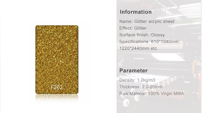 Modern Style 3mm 4mm 4ftx8ft Glitter Sparkle Acrylic Sheet For Decor